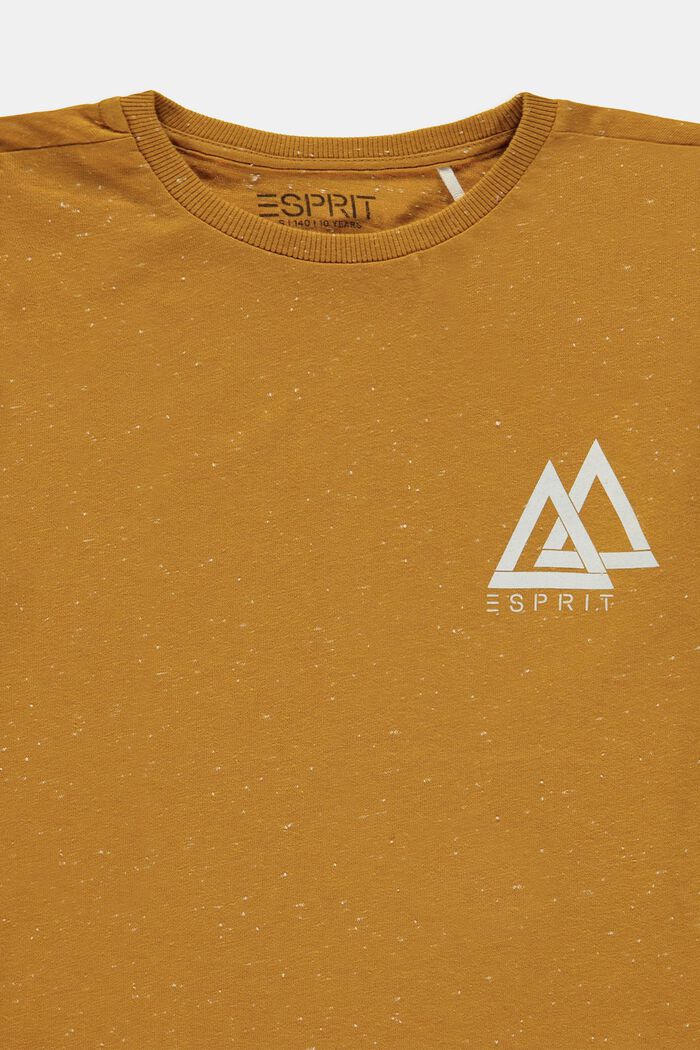 T-shirt à manches longues animé d’un imprimé logo, BURNT ORANGE, detail image number 2