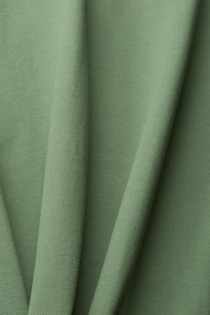 Polo en piqué de coton, GREEN, detail image number 4