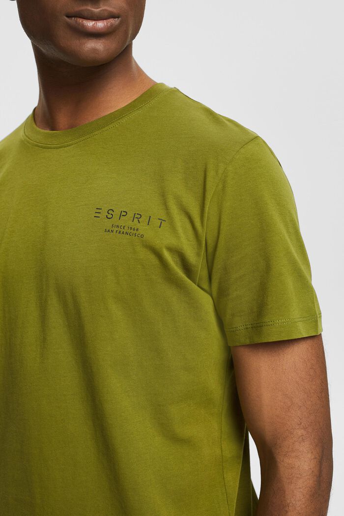 T-shirt en jersey animé d´un logo imprimé, LEAF GREEN, detail image number 1