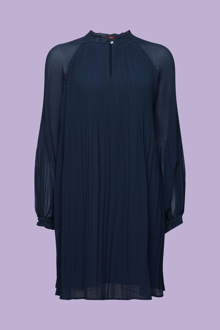 Mini-robe en mousseline au look froissé, PETROL BLUE, detail image number 5