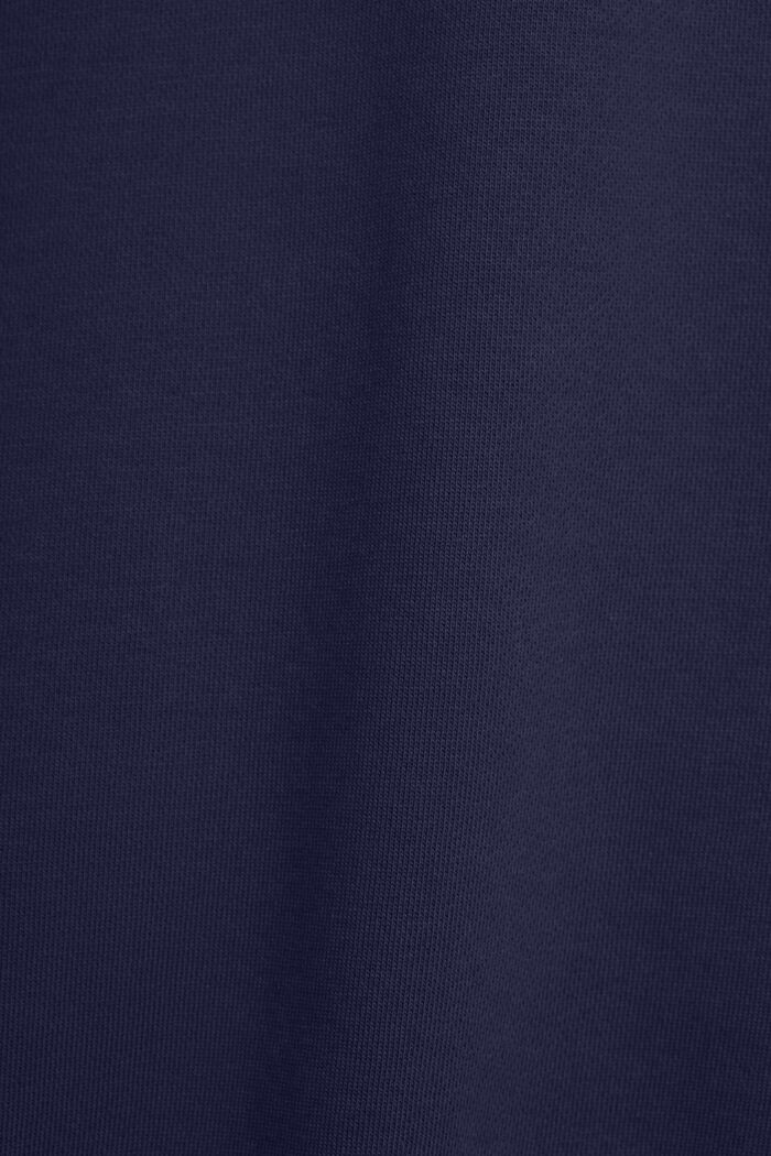 Sweat-shirt unisexe en maille polaire de coton orné d’un logo, NAVY, detail image number 5