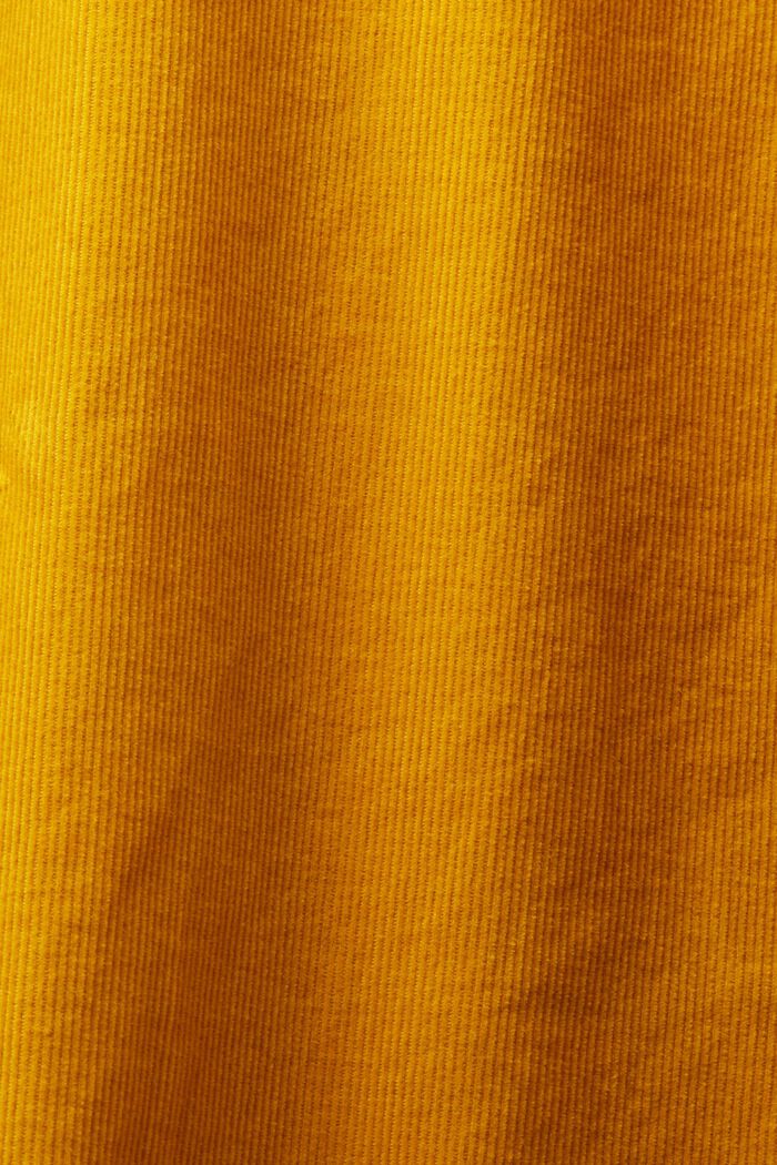 Chemise en velours côtelé, 100 % coton, NEW AMBER YELLOW, detail image number 5