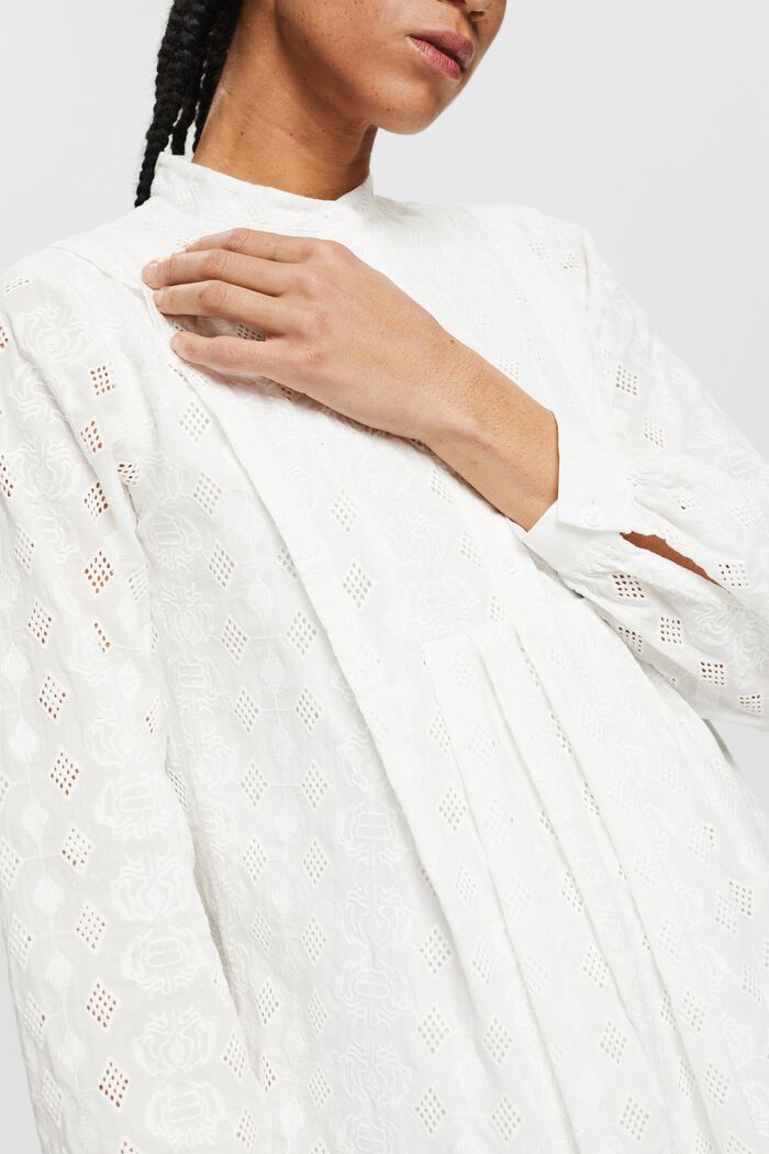 Robe à broderies, OFF WHITE, detail image number 3