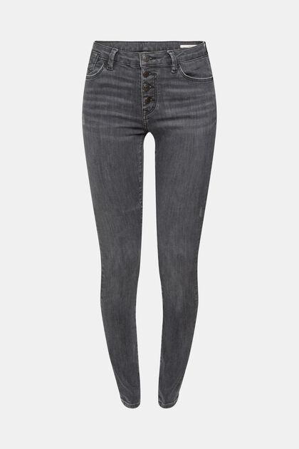 Jean stretch confortable, GREY MEDIUM WASHED, overview