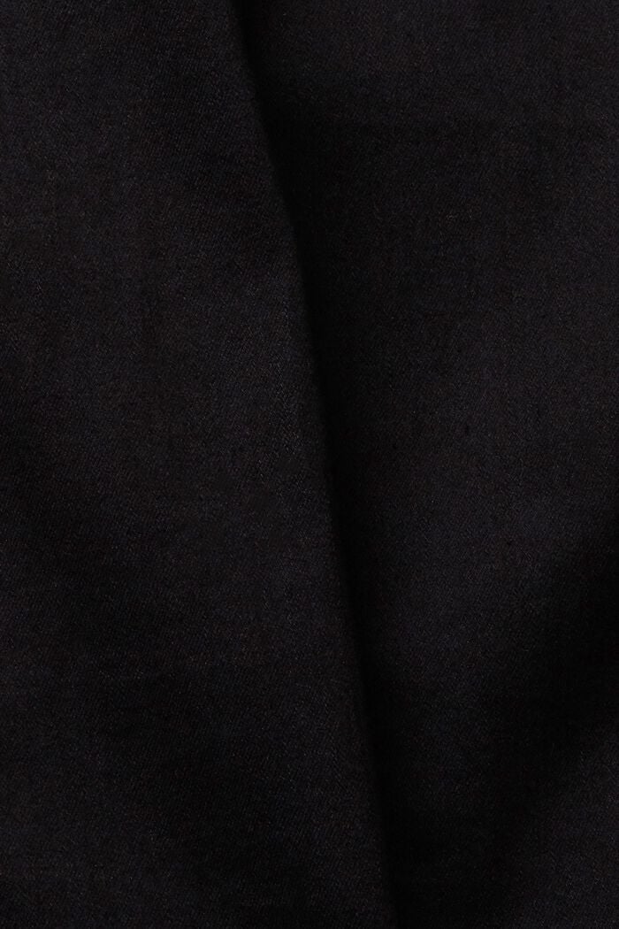 Jean en coton mélangé à teneur en stretch confortable, BLACK RINSE, detail image number 6