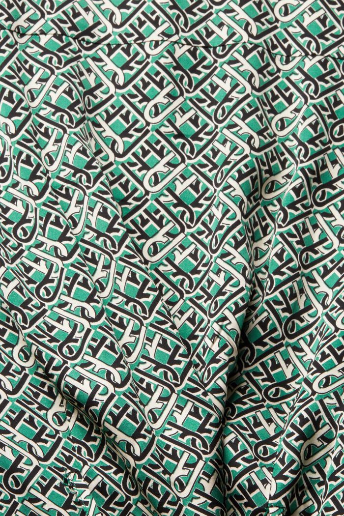 Robe à motif au look satiné, EMERALD GREEN, detail image number 5