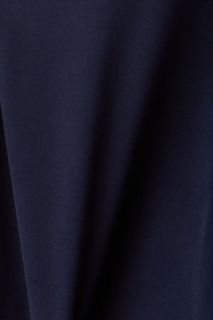 Robe tissée longueur midi de style chemise, NAVY, detail image number 5