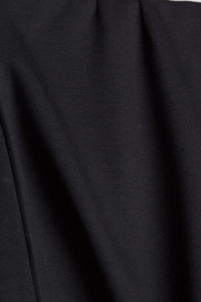 Mini-jupe en molleton compact, BLACK, detail image number 4