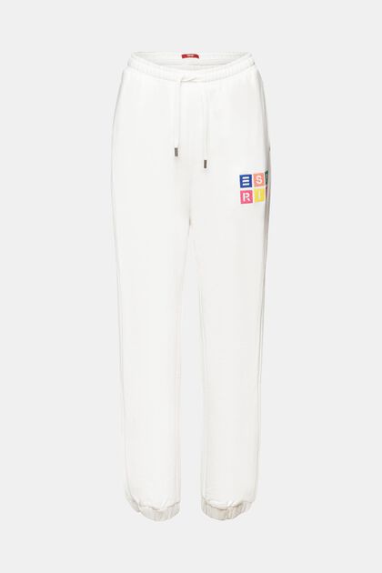 Pantalon de survêtement en coton biologique orné d’un logo brodé