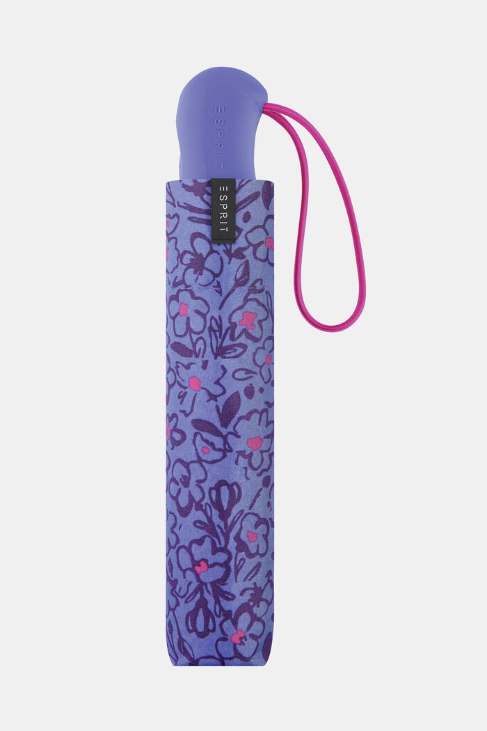 Parapluie de poche à imprimé fleuri Easymatic, ONE COLOR, detail image number 1