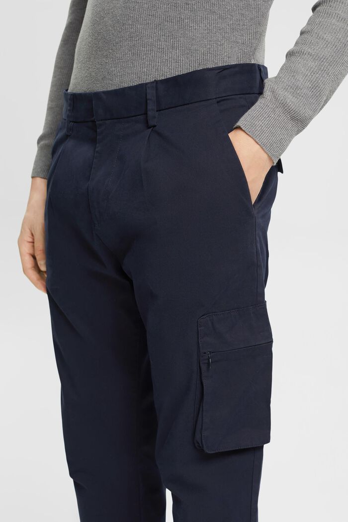 Pantalon chino à poche cargo, NAVY, detail image number 2