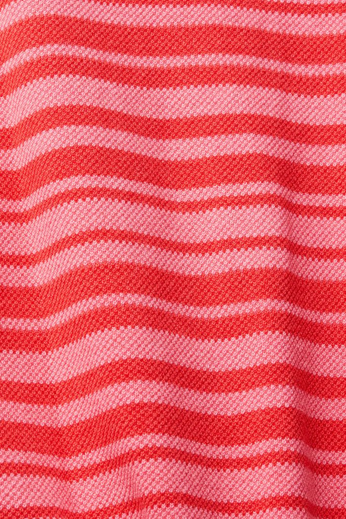 Polo en maille texturée, NEW RED, detail image number 4