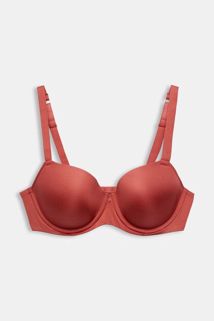 Bras with wire, TERRACOTTA, overview