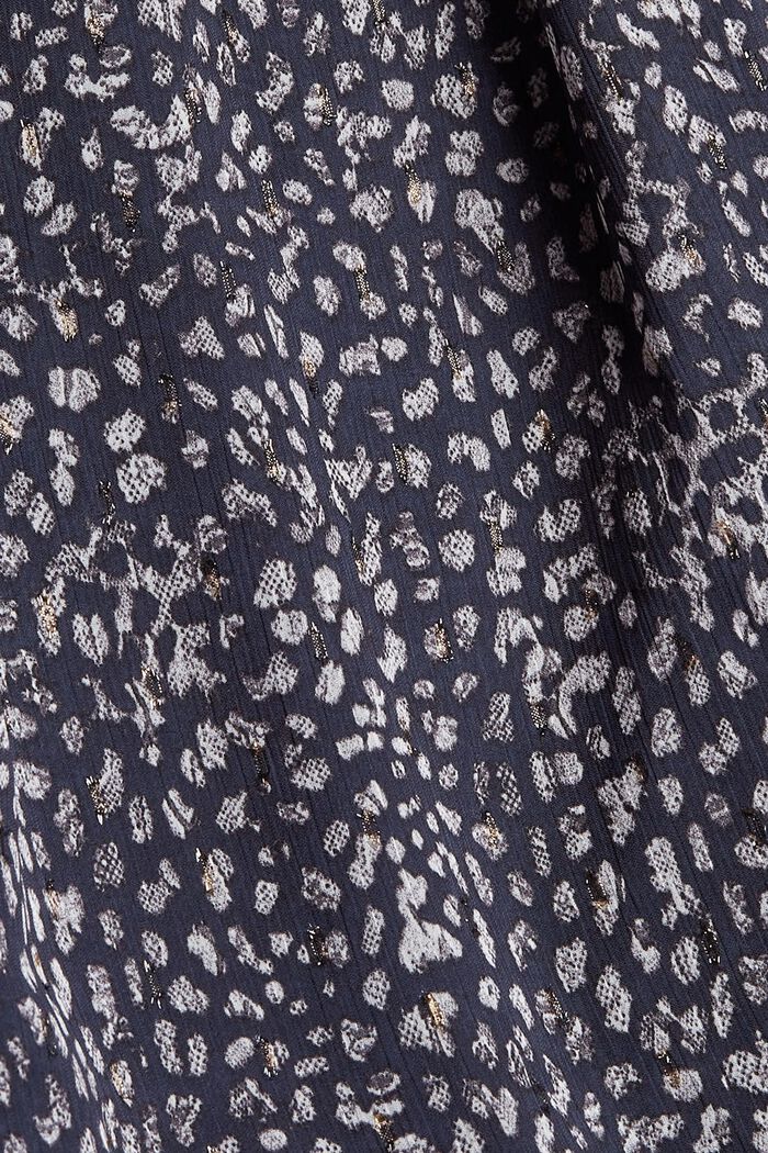 Robe en mousseline à motif all-over, DARK BLUE, detail image number 4