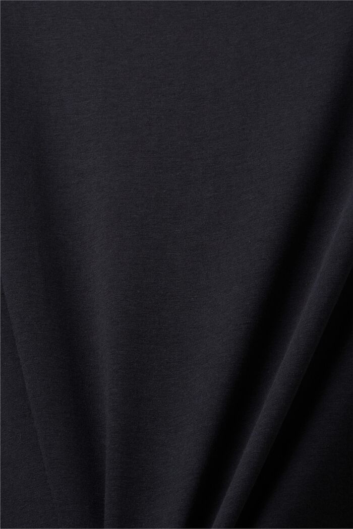 T-shirt court, BLACK, detail image number 5