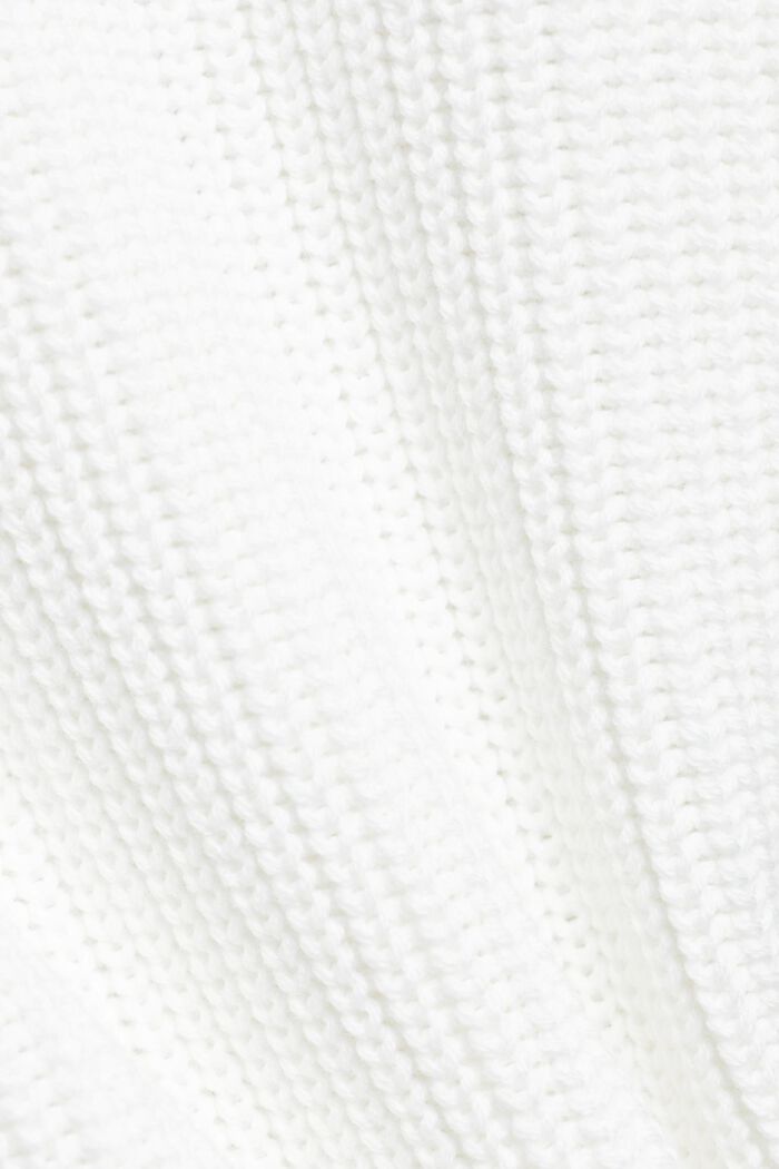 Cardigan façon bombardier en coton, OFF WHITE, detail image number 5