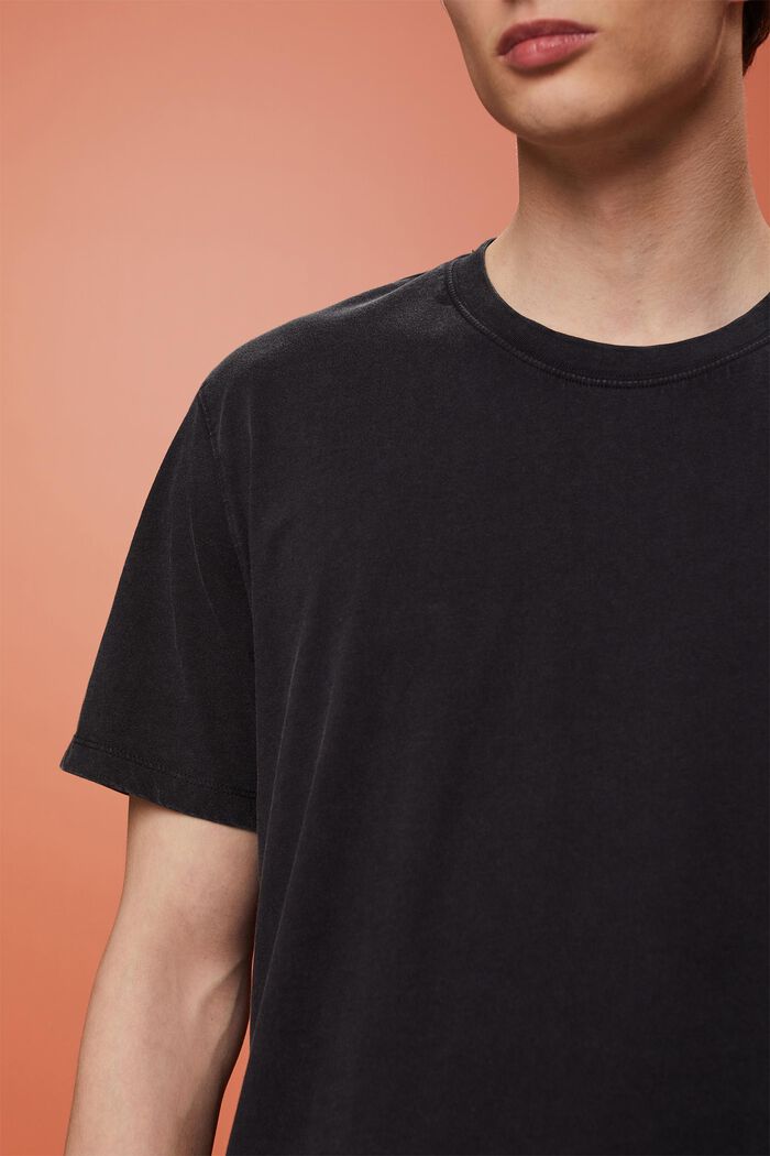 T-shirt en jersey teint en pièce, 100 % coton, BLACK, detail image number 2