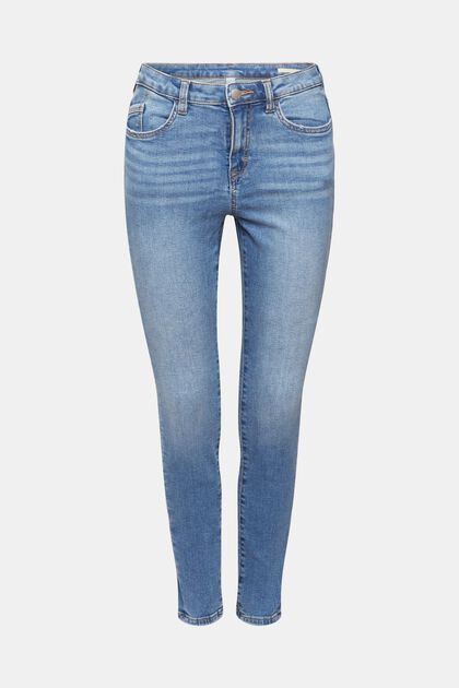 Jean skinny à taille haute, BLUE MEDIUM WASHED, overview