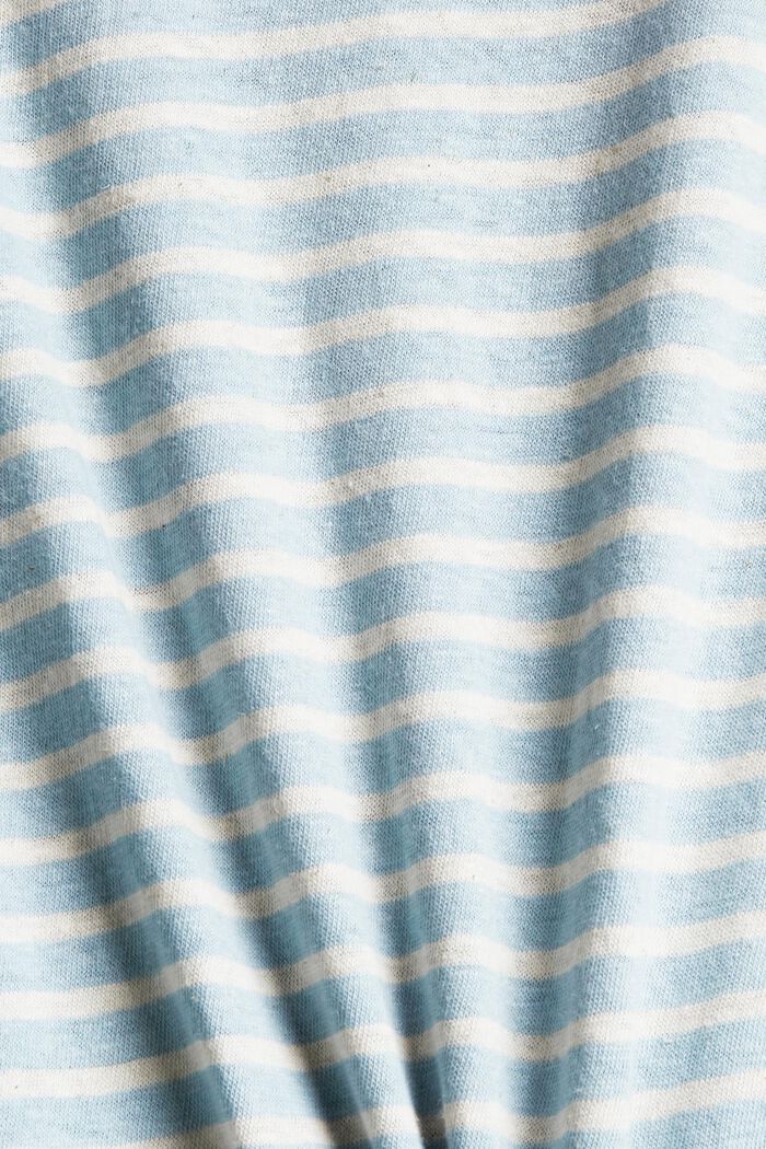 À teneur en lin : le t-shirt orné d´un motif brodé, LIGHT BLUE, detail image number 4