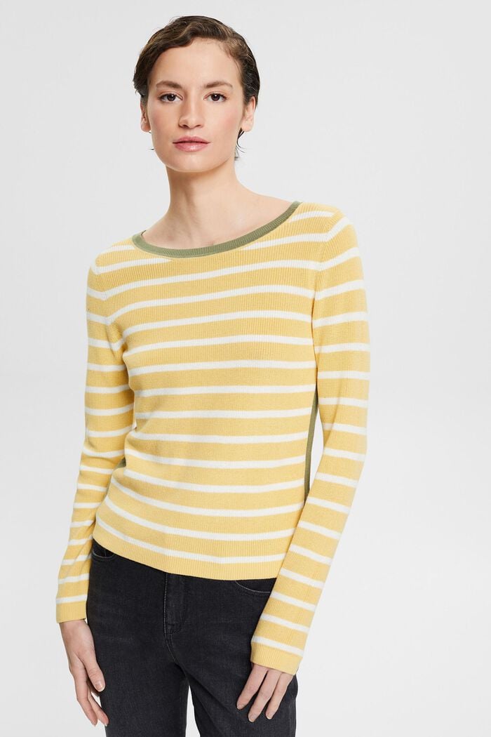 Fashion Sweater, DUSTY YELLOW, detail image number 0